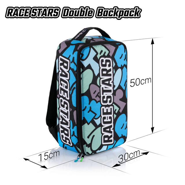 Double Graffiti Blue Backpack 1/10th Off Road including 2 Lipo Bags (1)
