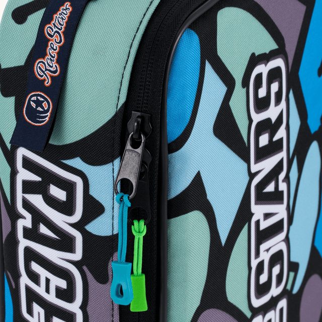 1/8th Graffiti Blue Fully Enclosed Backpack