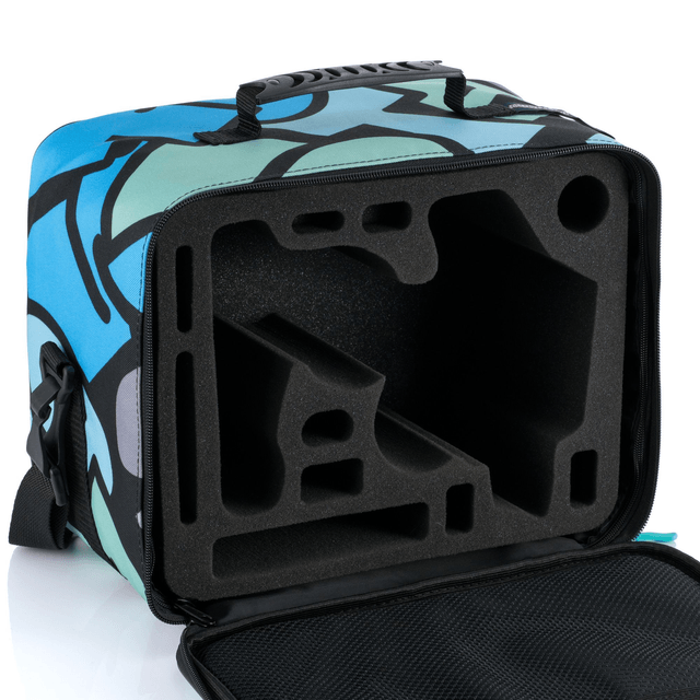 Transmitter Bag include foam insert for Steering Wheel handsets - Graffiti Blue 2025