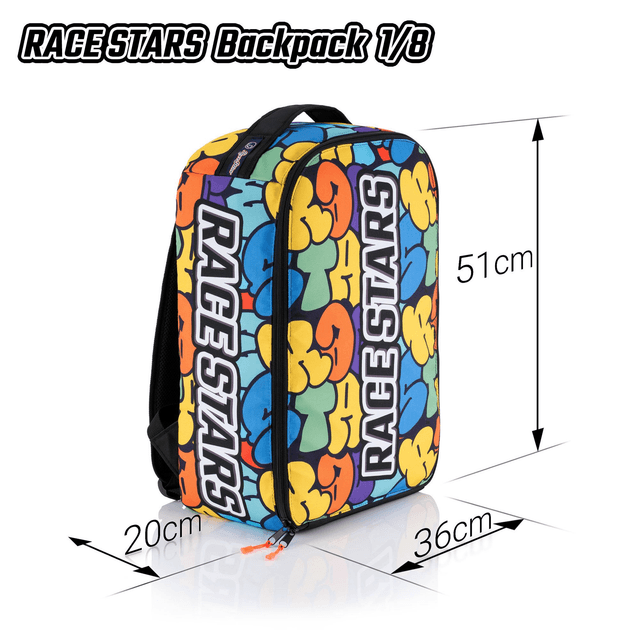 1/8th Graffiti Yellow Fully Enclosed Backpack