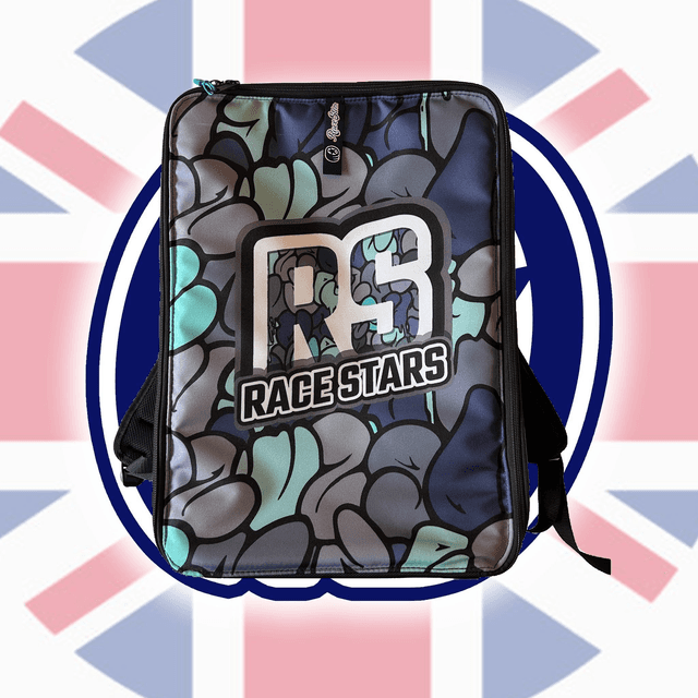 1/8th Graffiti Blue Fully Enclosed Backpack
